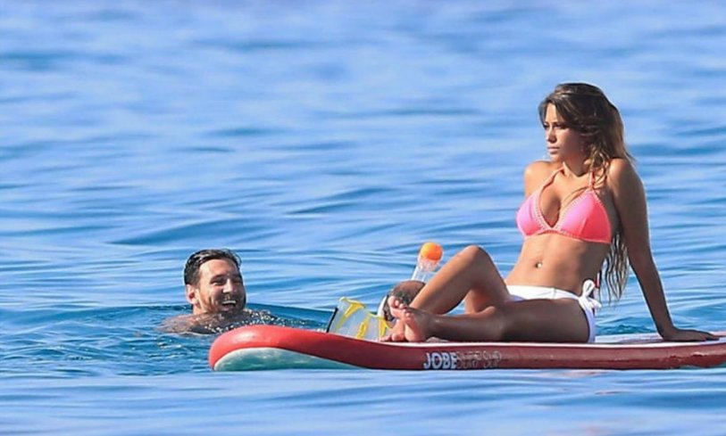 Antonella Roccuzzo y Lionel Messi