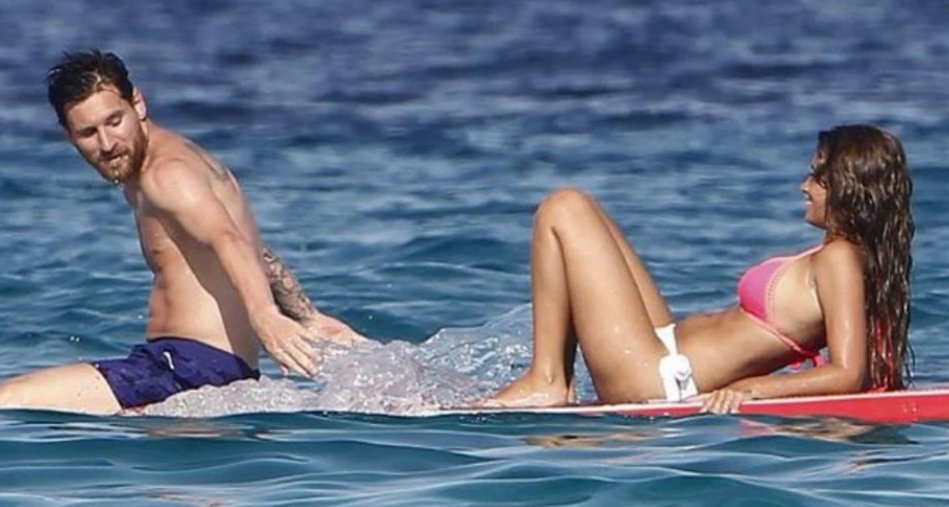 Antonella Roccuzzo y Lionel Messi