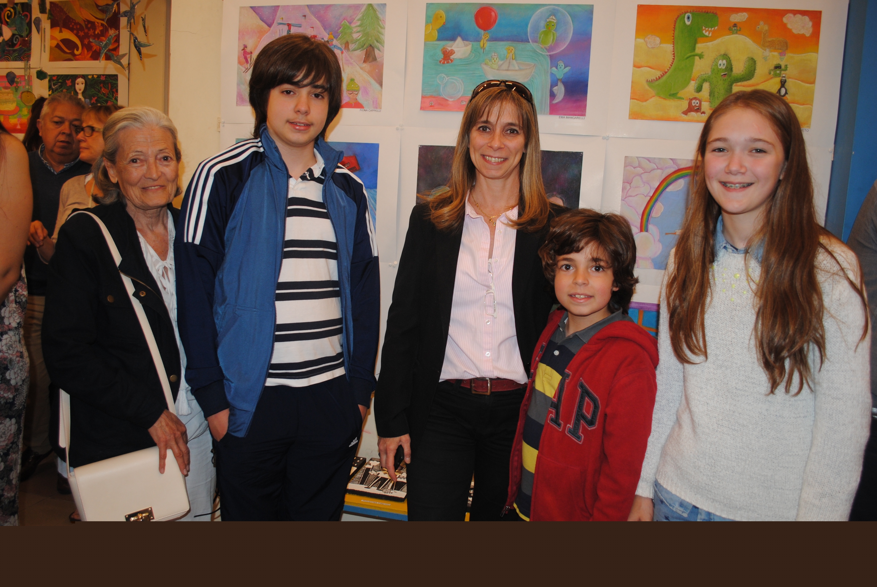 Sylvia Richardson, Ignacio Calvete, Ana Richardson, Matias Calvete, Federica Nieto.