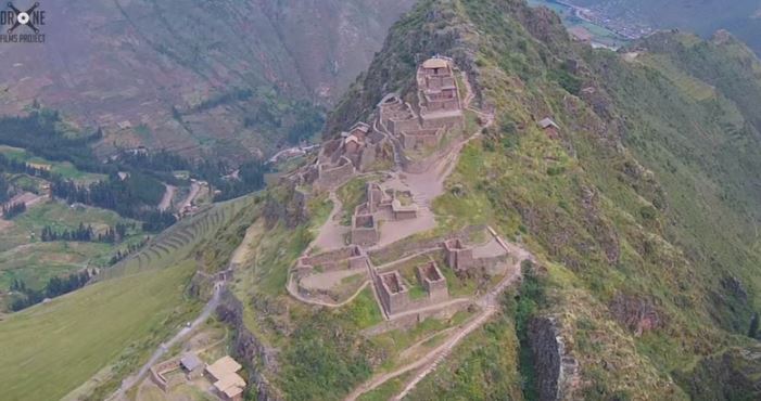 Machu Picchu desde el aire. Foto: Captura de video