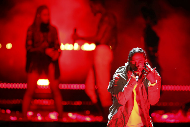 Beyoncé con Kendrick Lamar. Foto: Reuters