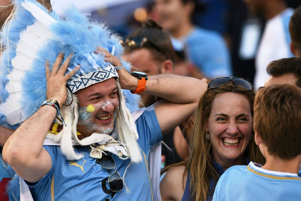 Las imágenes de Uruguay-Venezuela. Foto: AFP