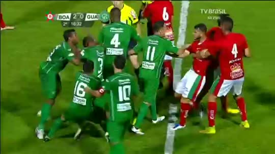 Boa Esporte vs Guaraní - Brasil (Ataque a árbitro)
