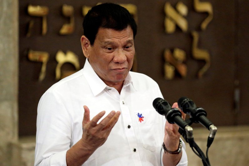 Rodrigo Duterte, presidente de Filipinas. Foto: Reuters.