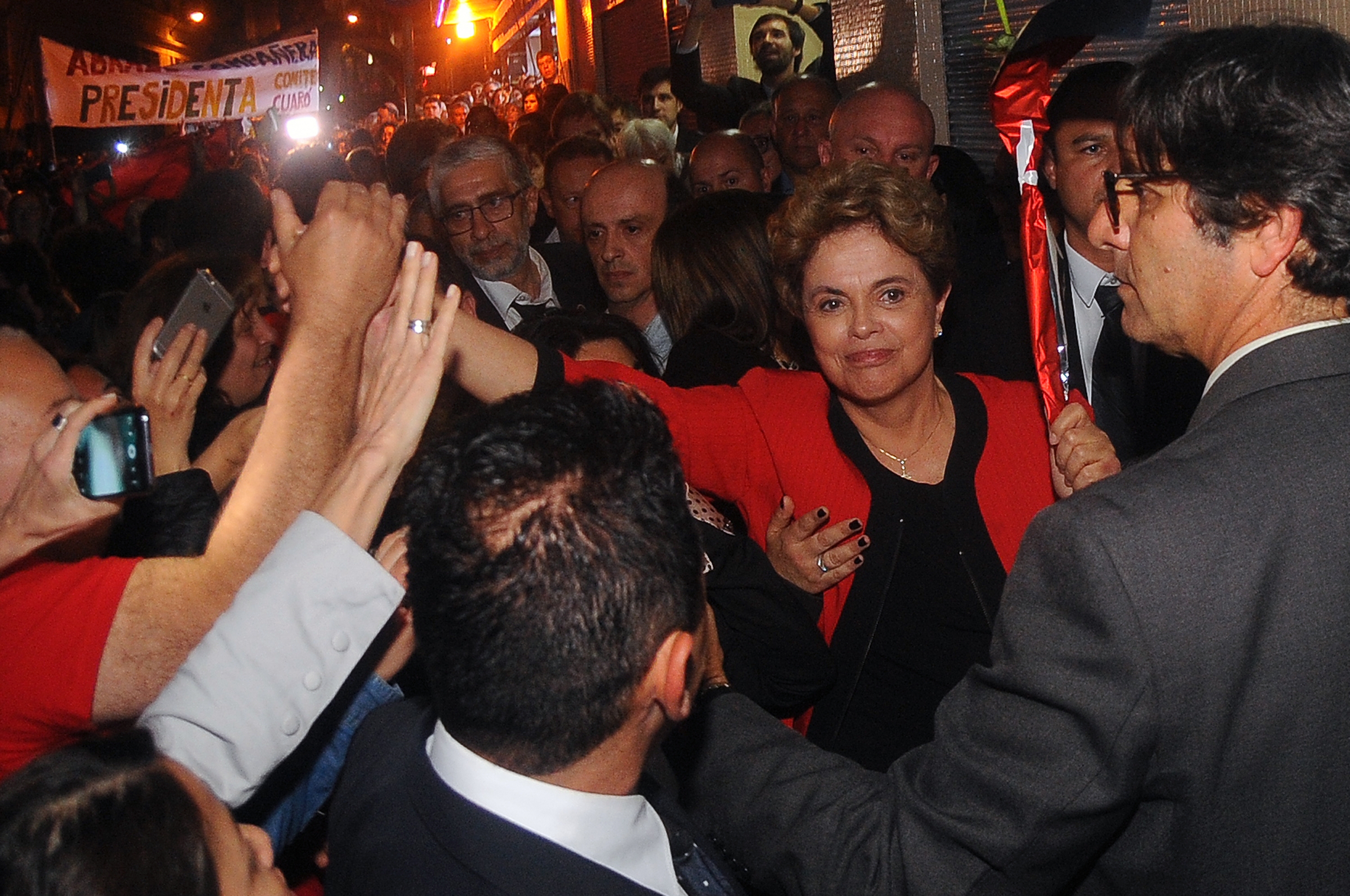 Dilma Rousseff tuvo una intensa jornada en su visita a Montevideo. Foto: Fernando Ponzetto
