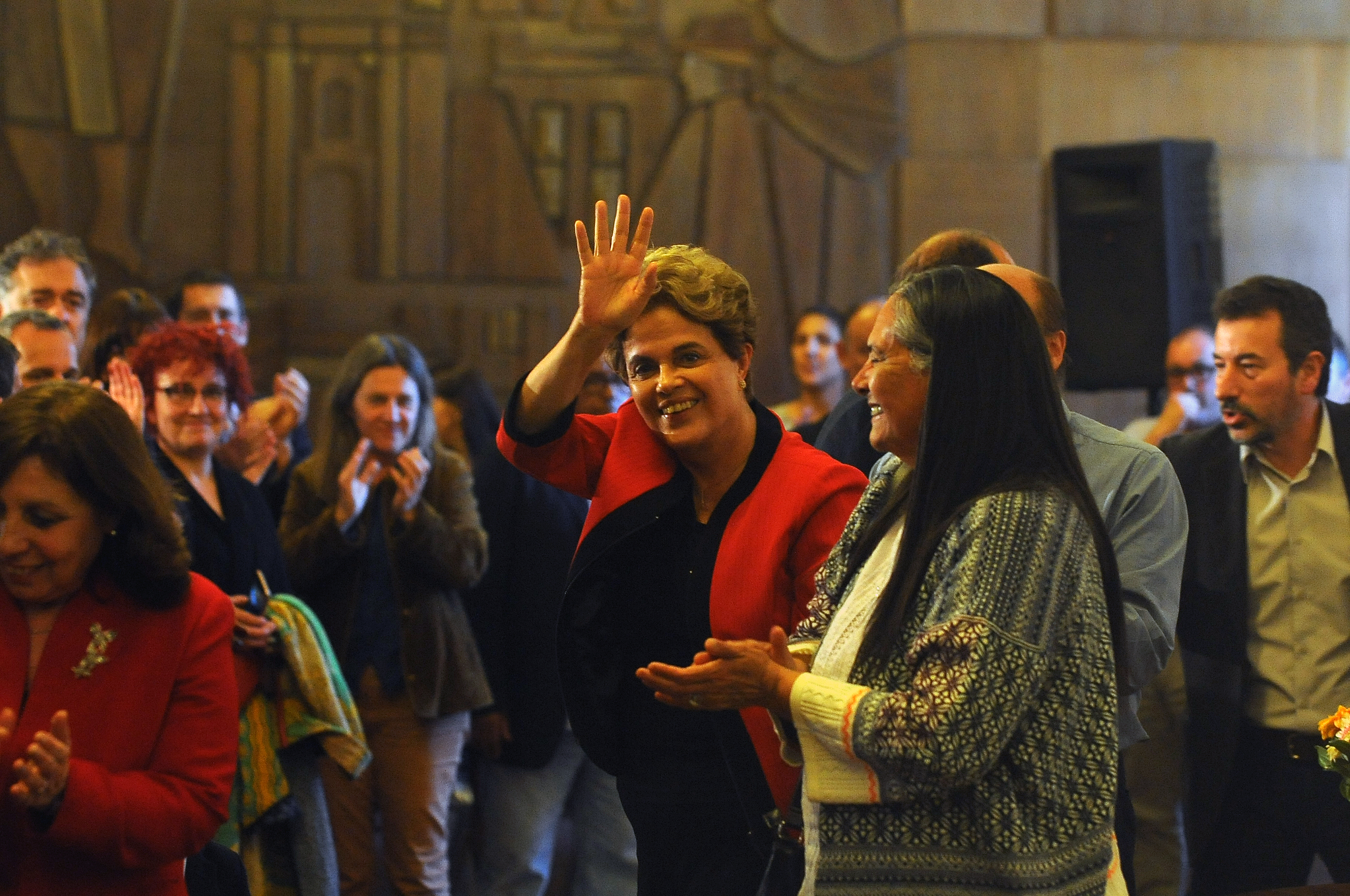 Dilma Rousseff fue declarada Visitante Ilustre de Montevideo. Foto: Fernando Ponzetto