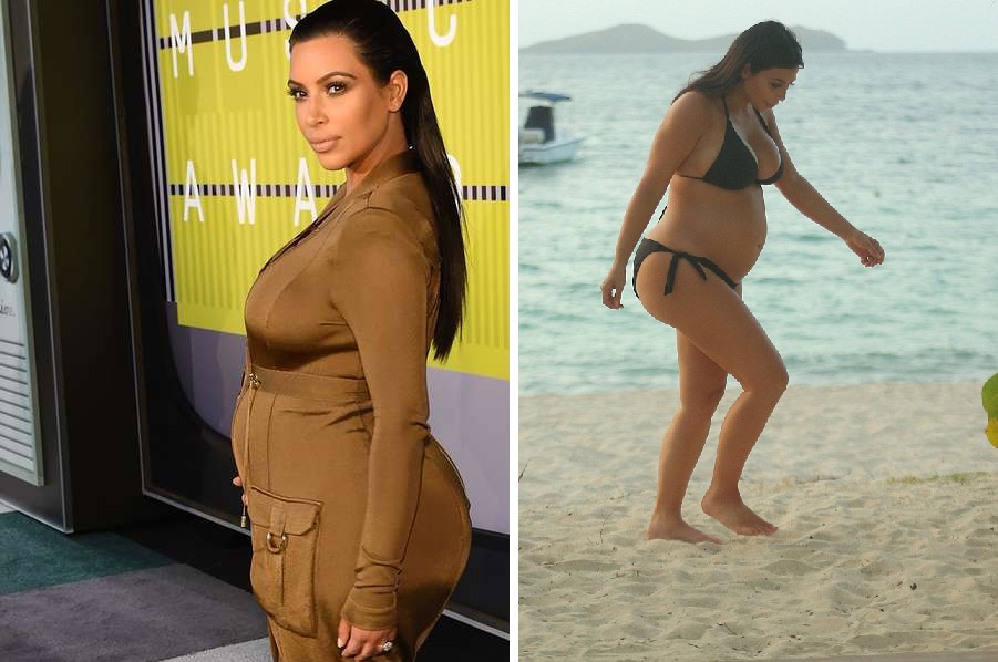 Kim Kardashian embarazada. Foto: Archivo