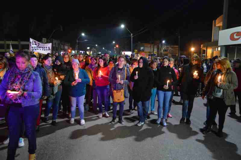 Marcha en Young por asesinato de comerciante. Foto: Daniel Rojas