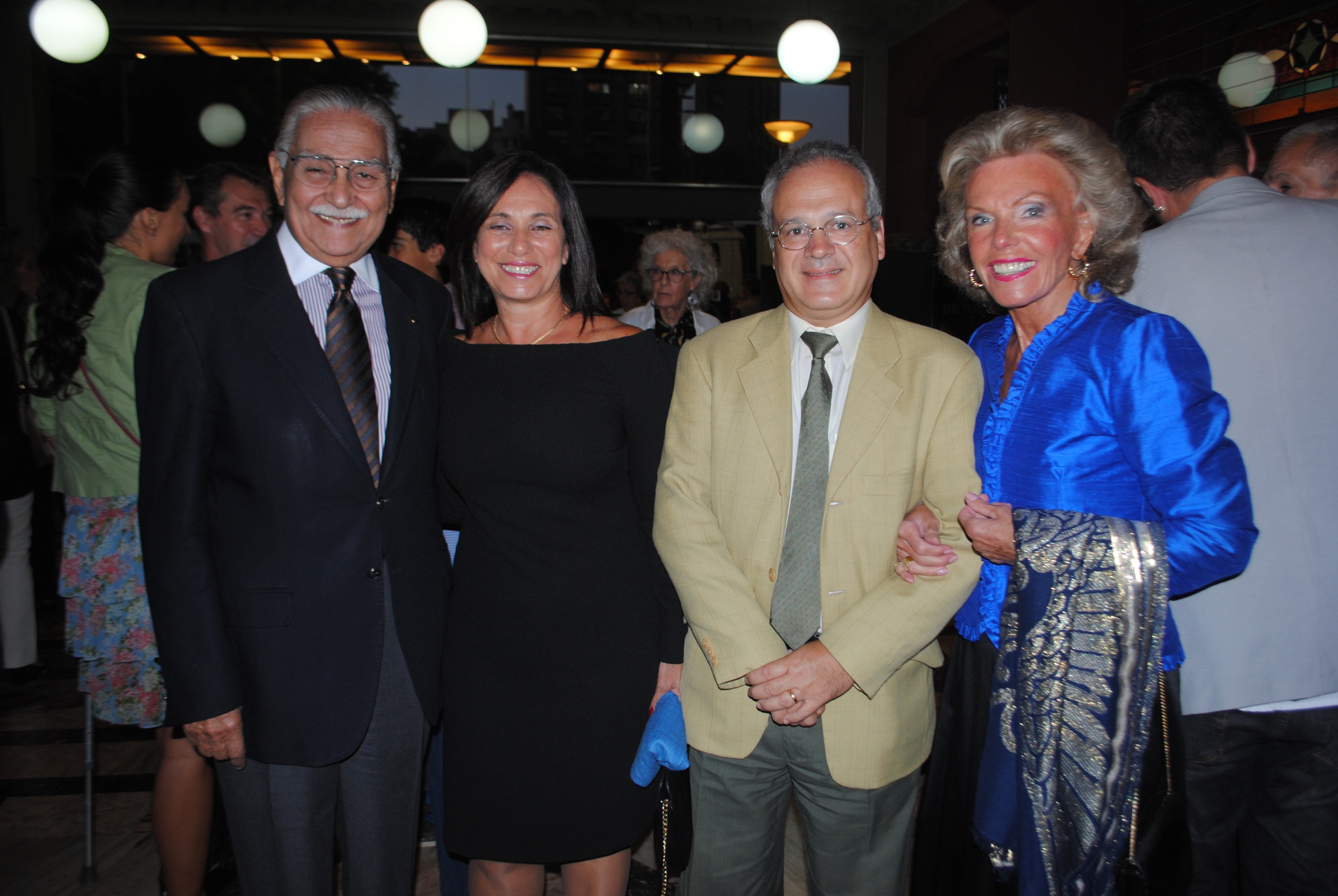 Luis Ortíz, Cristina y Sylavin Itté, Lorena Horne de Ortíz.