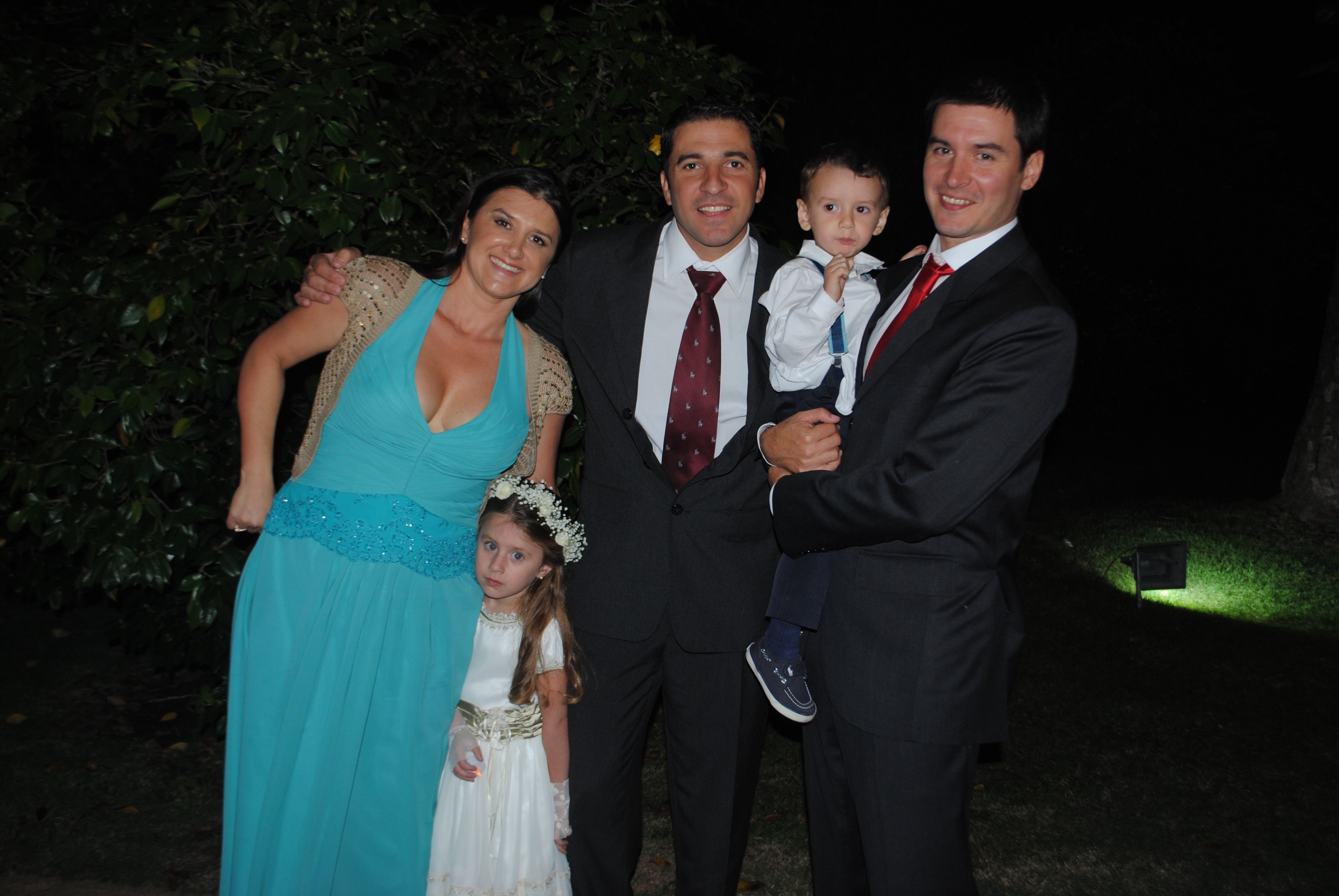 Victoria Gestido, Sofía Claramunt, Ignacio Gestido, Alfonso y Martín Claramunt.