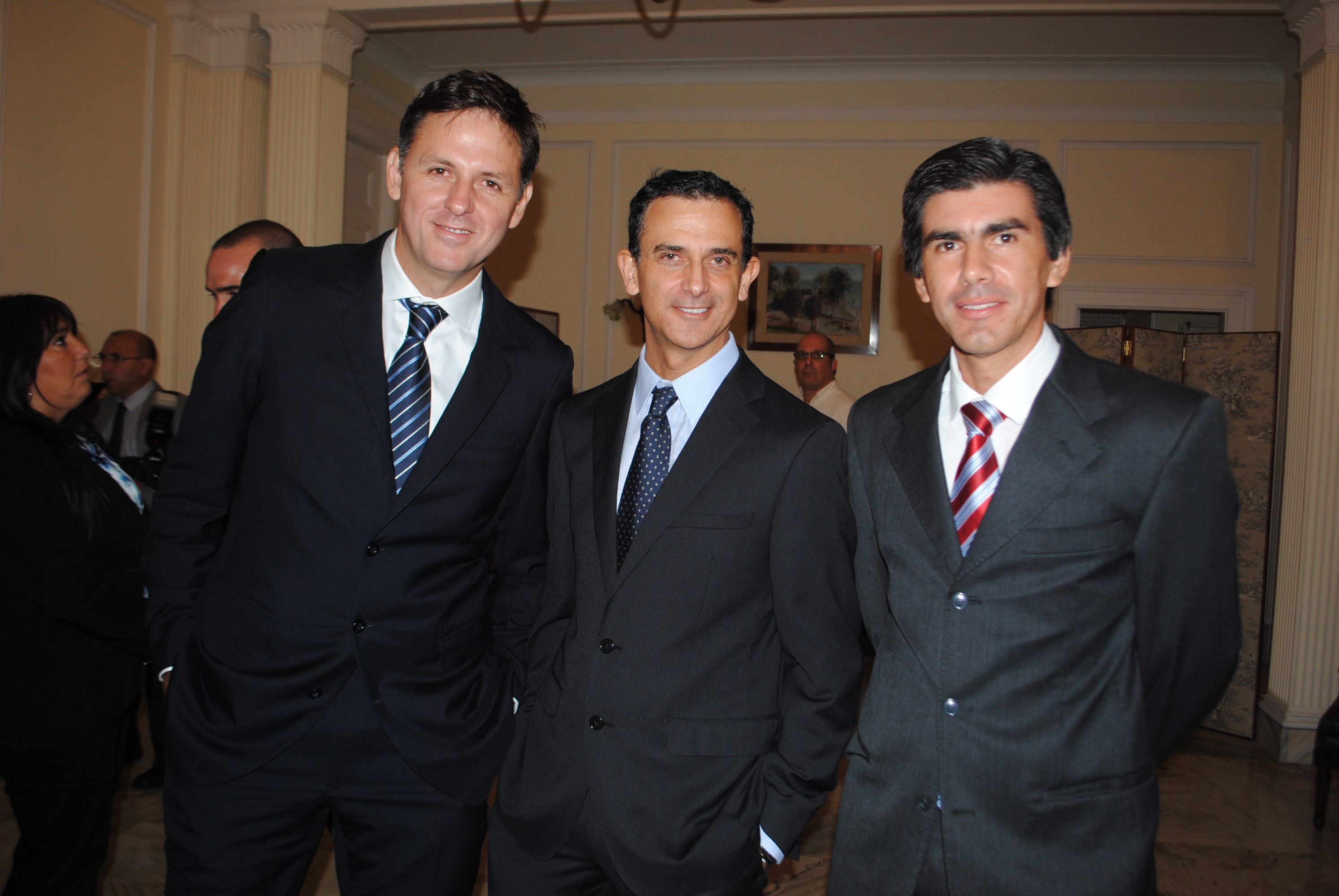 Ricardo Inciarte, Juan Martínez Galan, Rúben Baltasar.