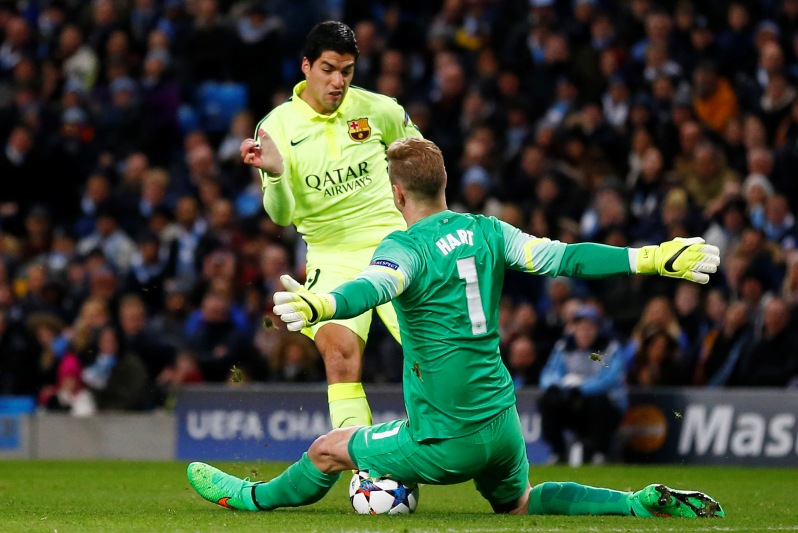 La noche de Luis Suárez. Foto: Reuters.