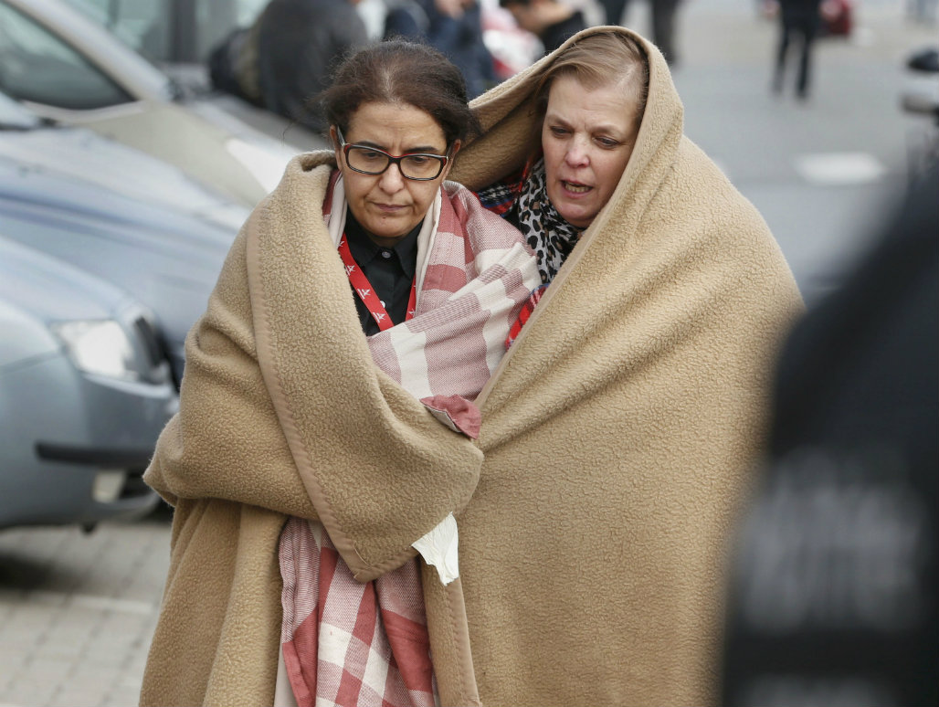 Sobrevivientes de los atentados en Bruselas. Foto: Reuters