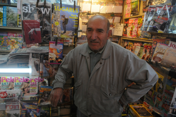 Pedro Britos, quiosquero (Foto: Francisco Flores)
