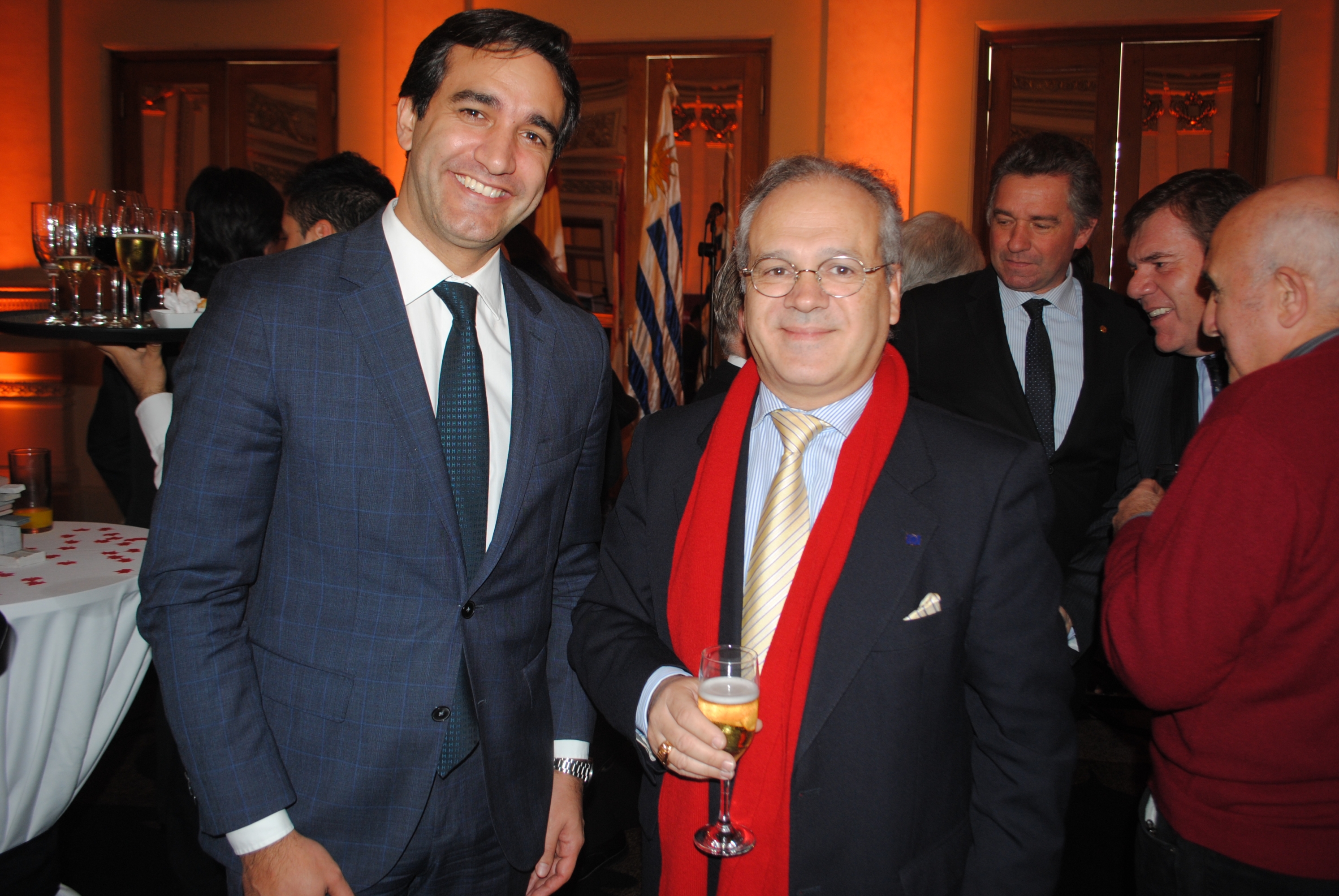 Luciano Fontana, Embajador de Francia Sylvain Itté.