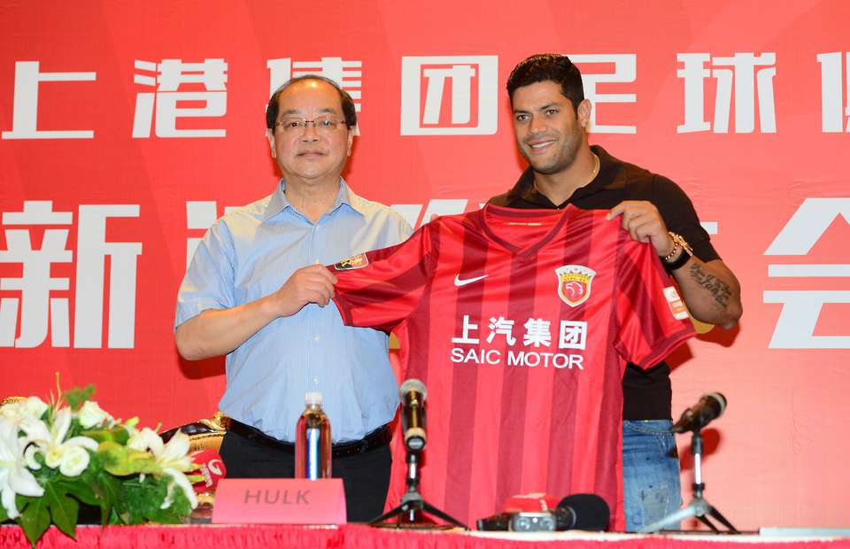 La presentación de Hulk en el Shanghai SIPG. Foto: Shanghai SIPG