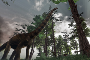 Parque jurásico virtual.en Montevideo Shopping.