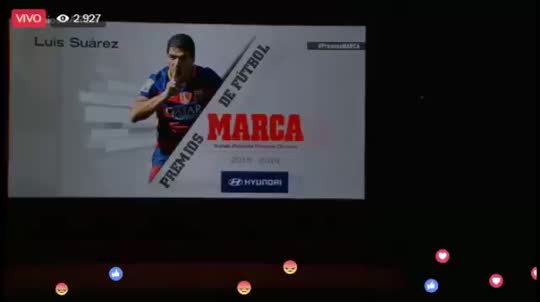 La premiación de Luis Suárez como Pichichi