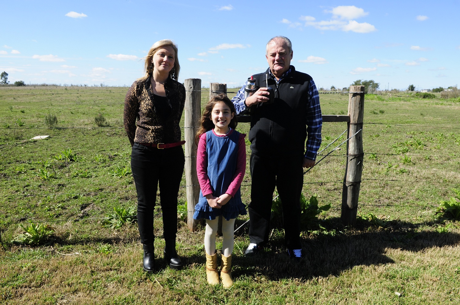 Javier Máximo Goñi y familia. Atención a la marca de sus championes: Nike.&nbsp;