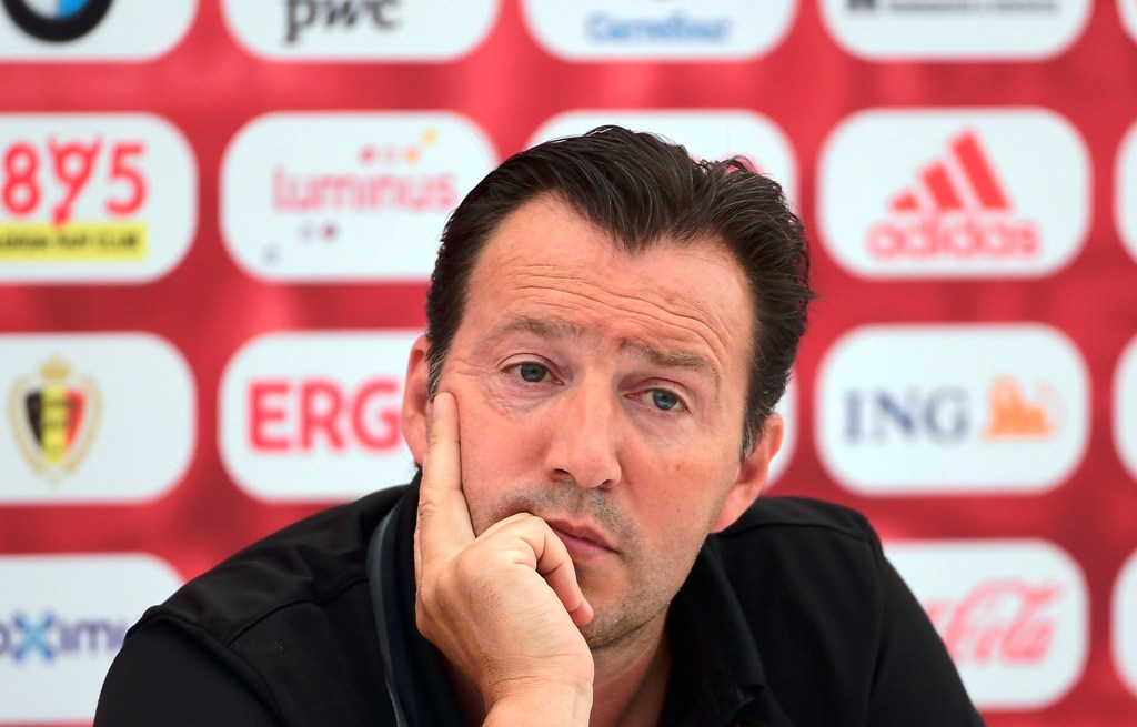 Marc Wilmots, seleccionador de Bélgica. Foto: AFP.