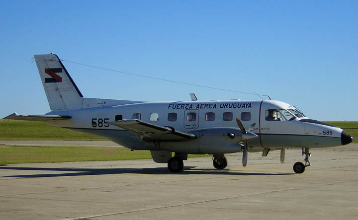 Embraer, con capacidad para 15 pasajeros. Foto: Fuerza Aérea