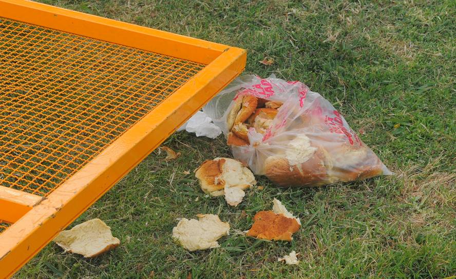 Así quedó la tribuna Ámsterdam tras los incidentes en el partido entre Peñarol y Nacional. Foto: Ariel Colmegna - El País
