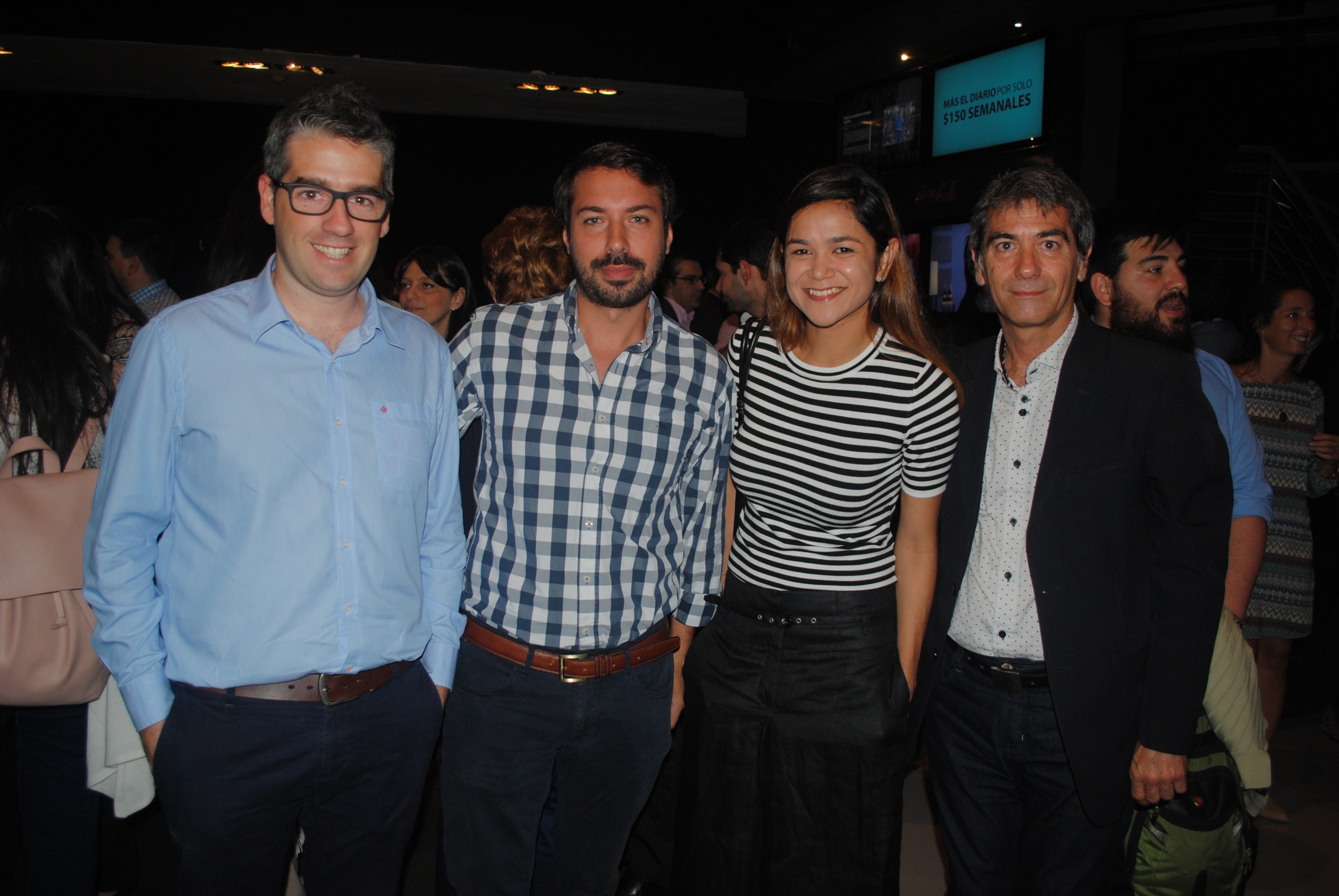 Matías Mirabal, Nicolás Lobelle, Carla Valverde, Fernando Estévez.