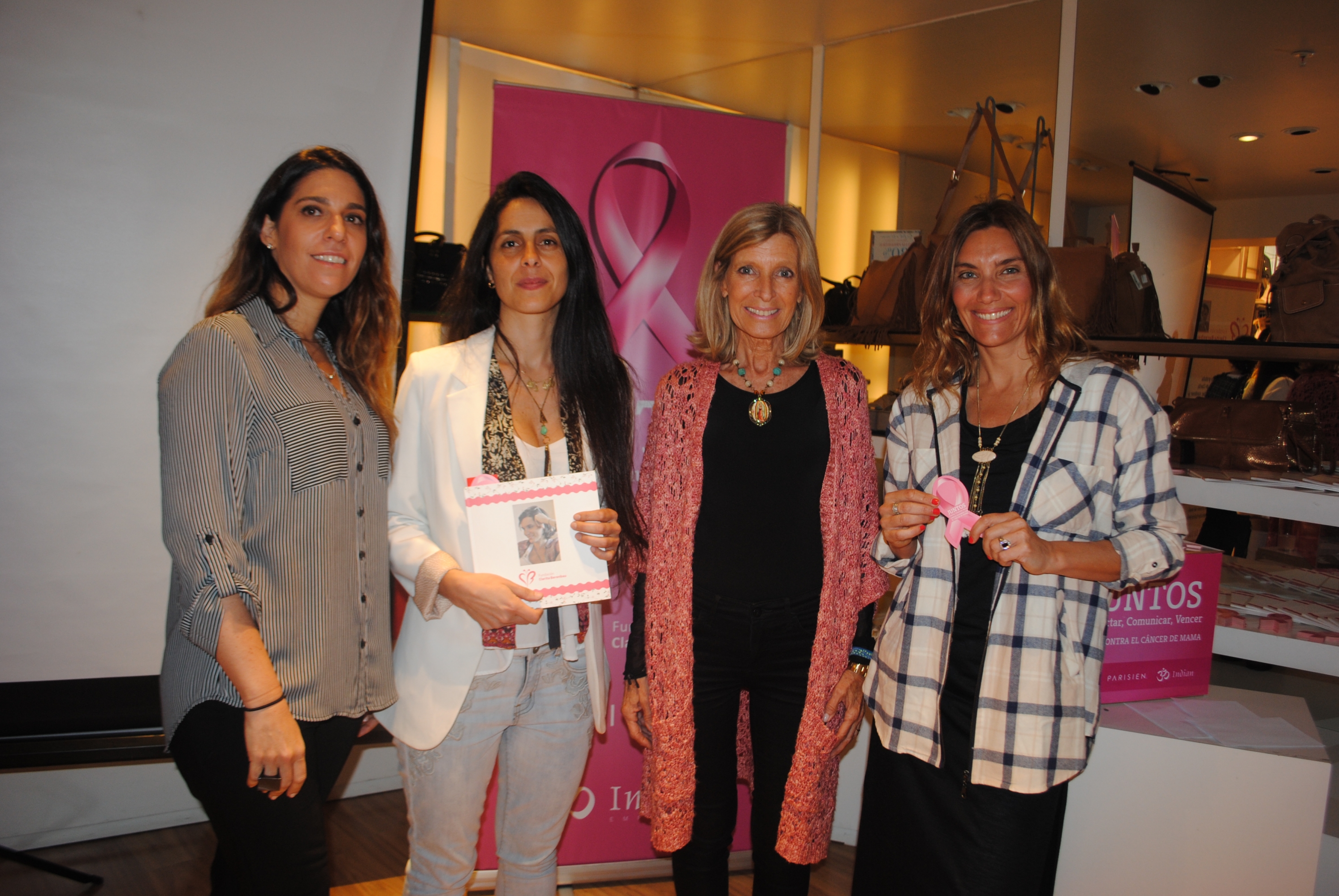 Nathalie Manhard, Victoria Martínez, Cristina Giuria de Berenbau, María Gomensoro.