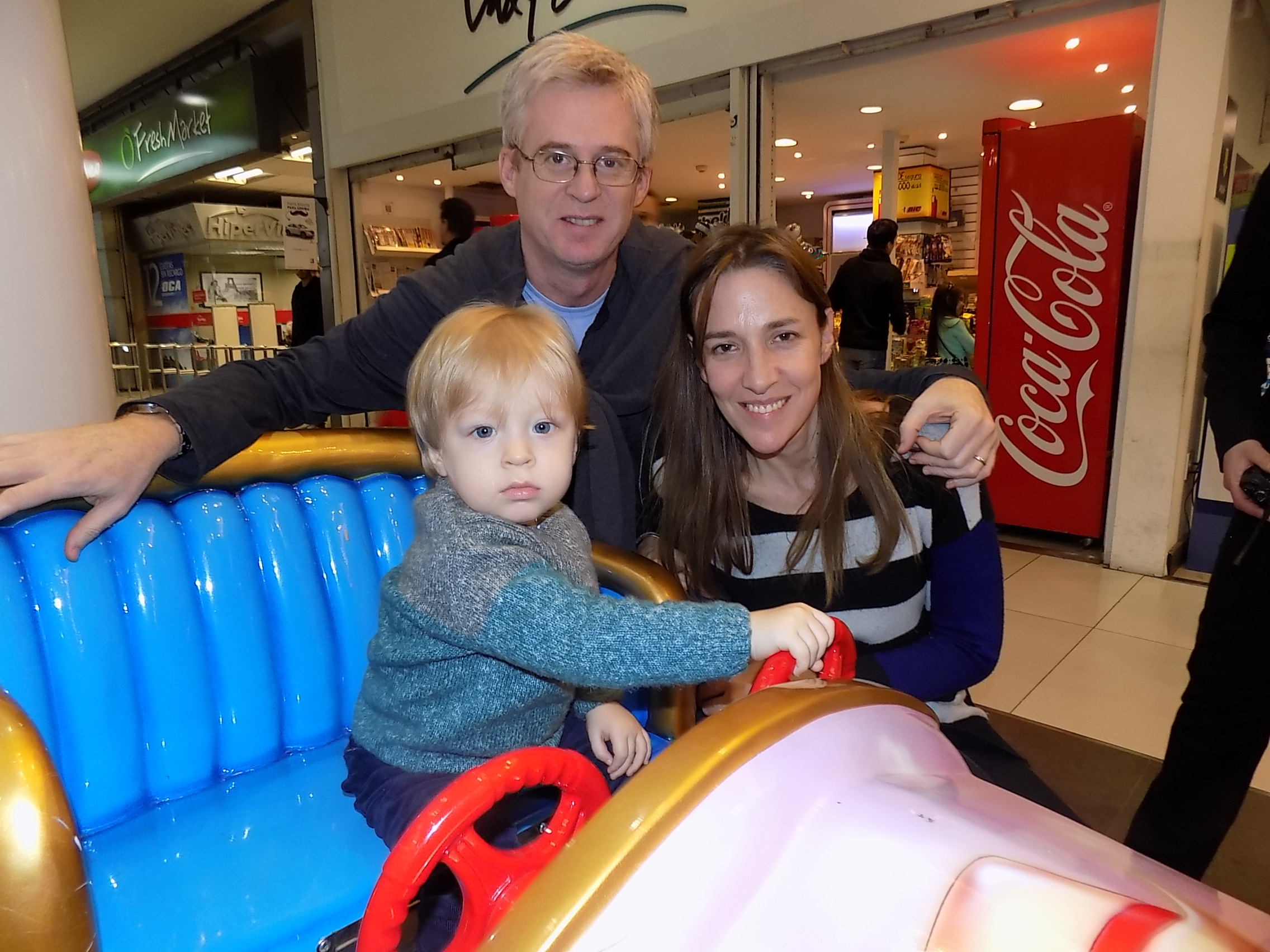 Ignacio, Horacio y Agustina Correge.