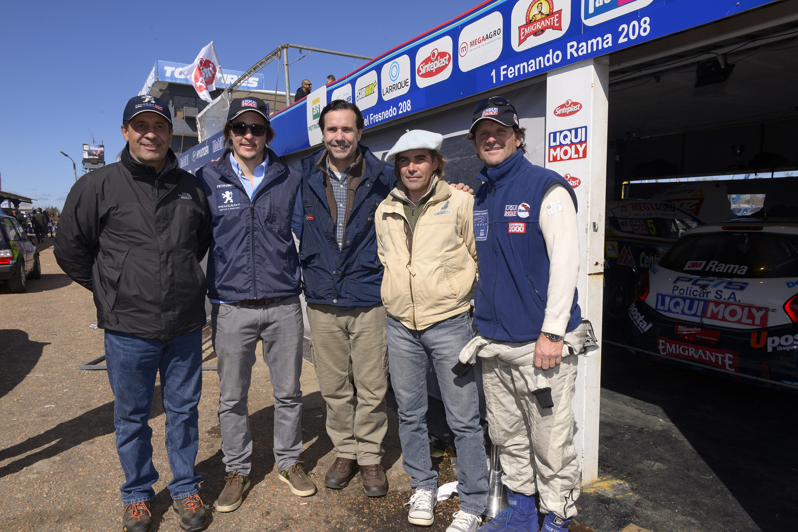 José Luis Donagaray, Rodrigo Aramendía, Enrique Cadenas, Claudio Fernández, Daniel Fresnedo.