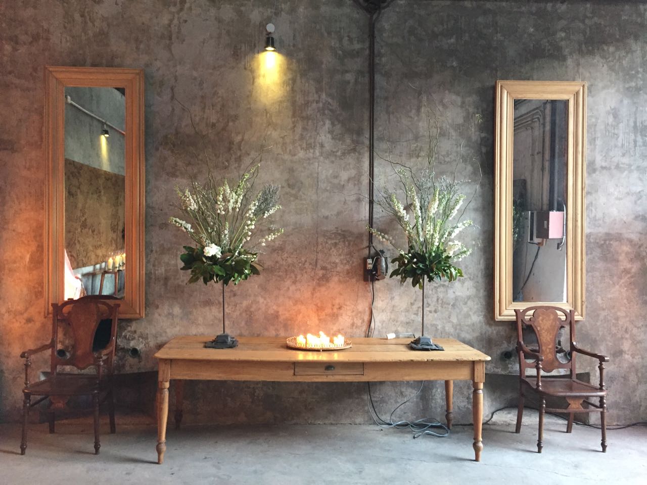 La ambientación estuvo a cargo de Mónica Reyes.