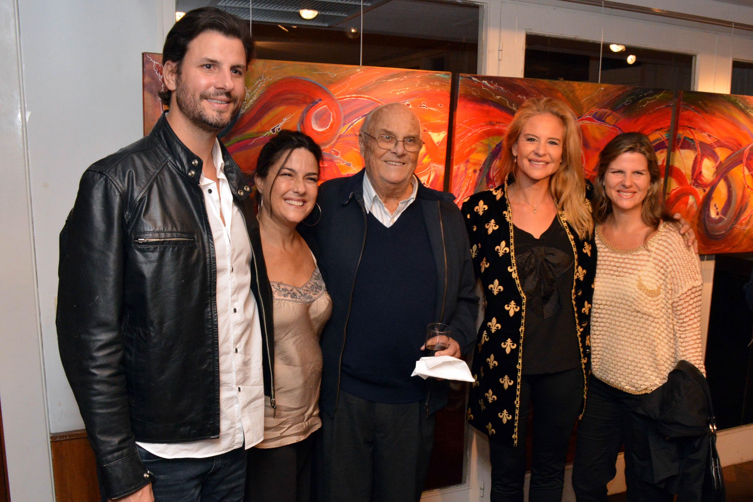 Roberto, Hildi y Pedro Slowack, Pilar Lacalle Pou, Agustina Slowack.