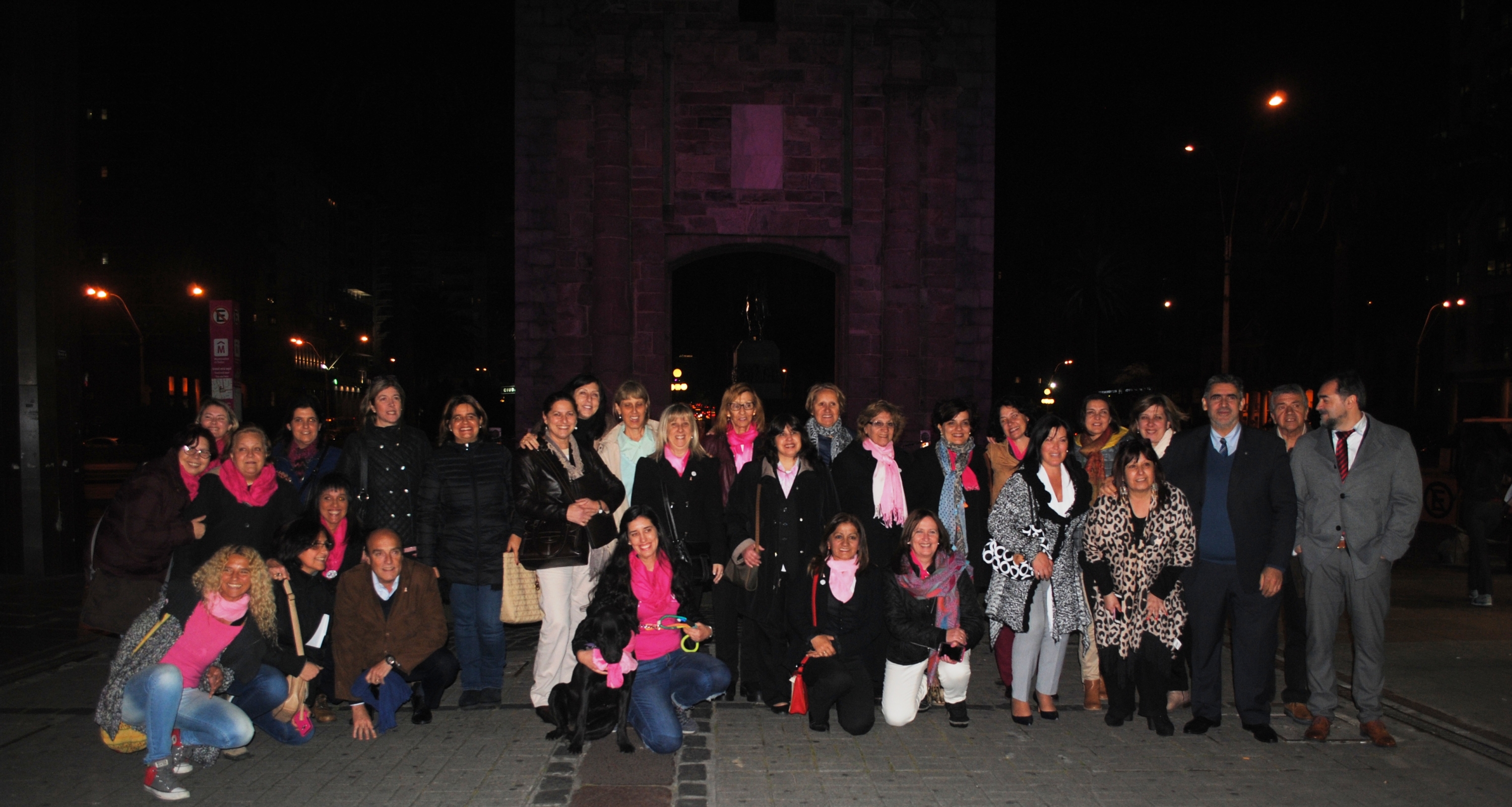 La Puerta de la Ciudadadela se ilumina desde hace cinco años de rosa conmemorando el mes de lucha.