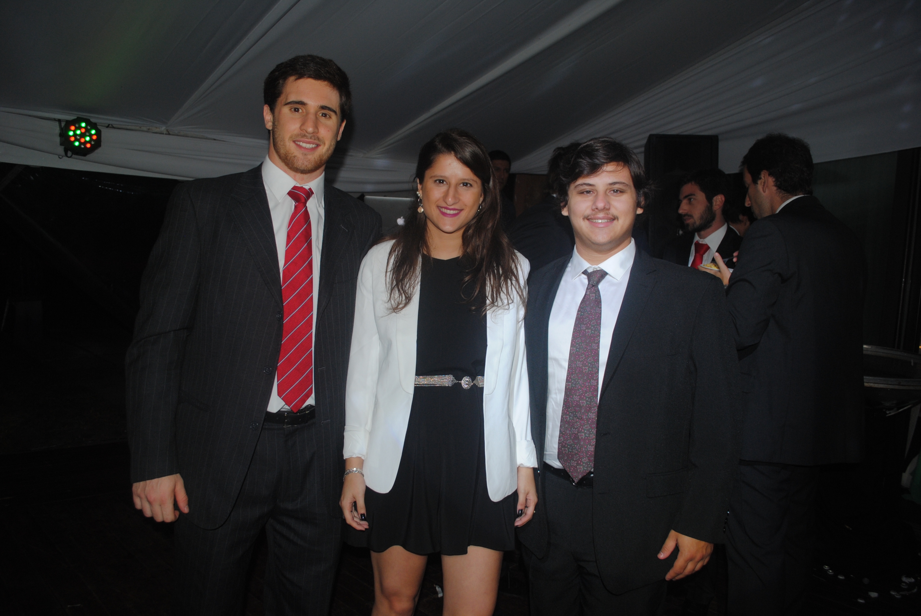 Santiago Bordaberry, Paula Pereira, Luis Delfino.