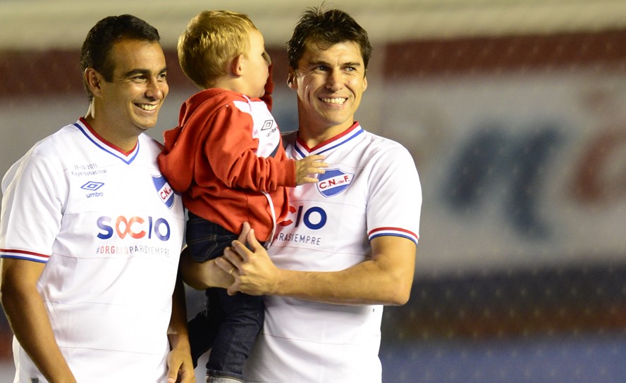 Fabián Cañarte y Alexander Medina en la despedida del