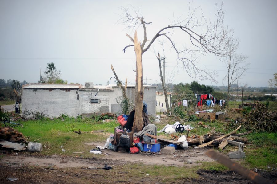 Dolores, tres semanas después del tornado. Foto: Fernando Ponzetto.