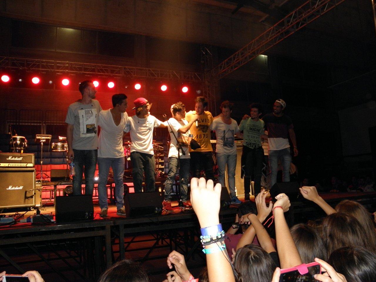 Márama sobre el final del show.