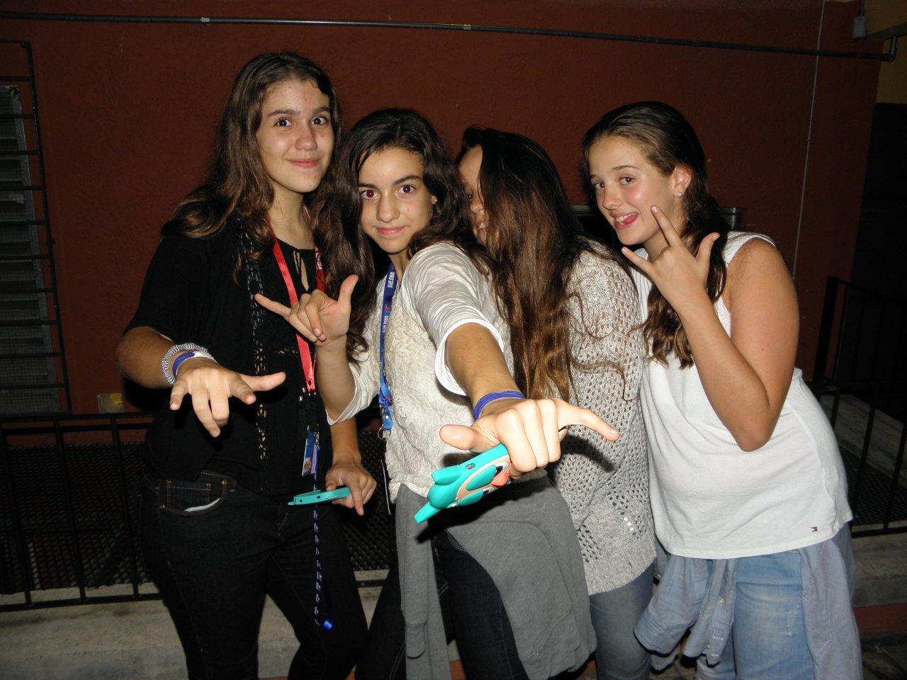 Verónica Chiappe, Ángela Vallejo, Lucía Paravis y Josefina Ordoñez.