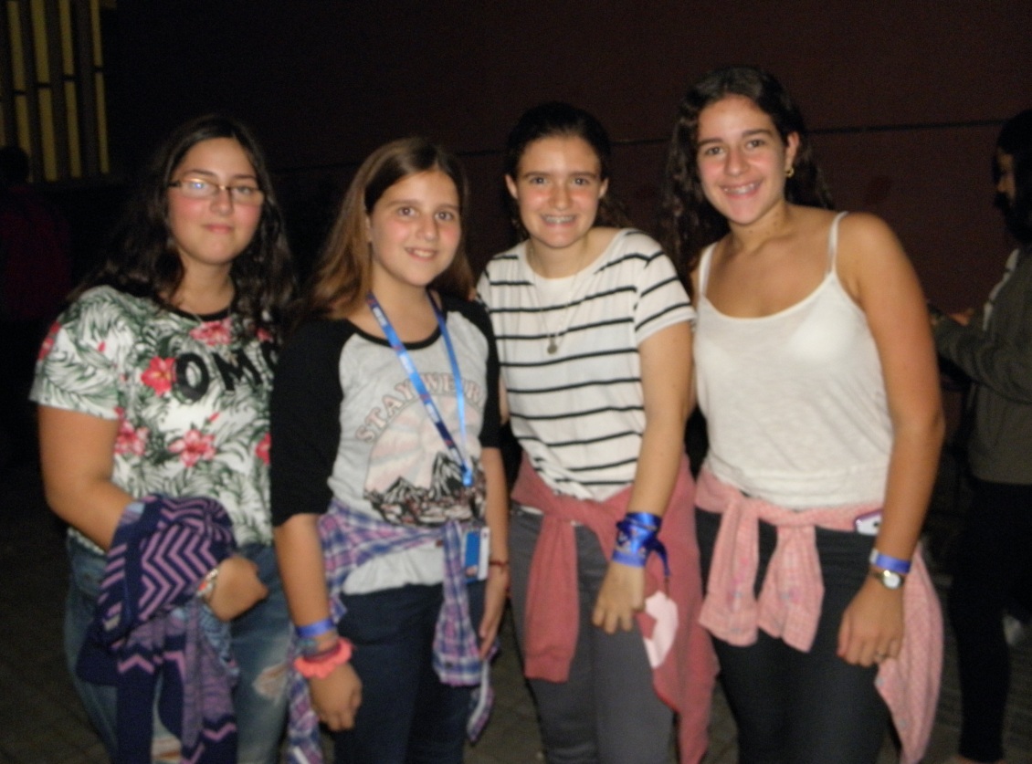 María Laura Toniolo, Agustina Janzis, Francisca Rodríguez y Victoria Janzis