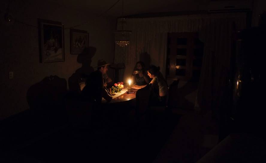 Maracaibo sin electricidad. Foto: AFP.