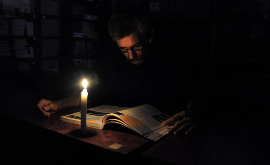 Maracaibo sin electricidad. Foto: AFP.