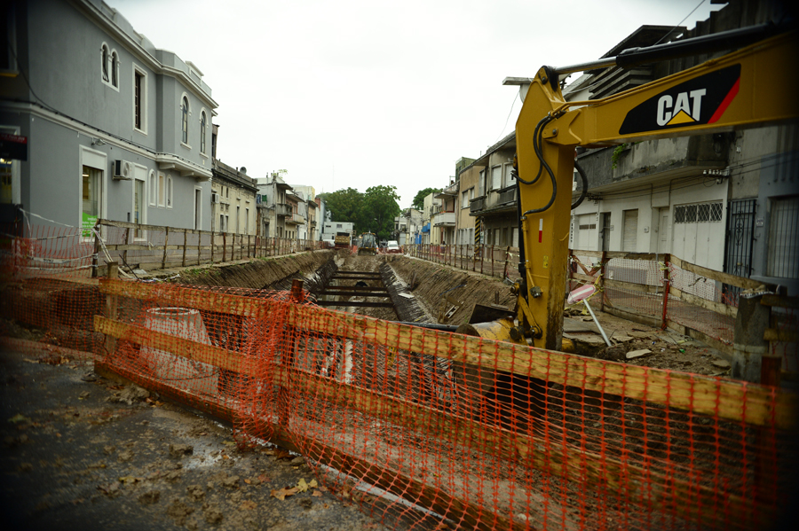 Las obras buscan terminar con inundaciones en varios barrios de la ciudad. Foto: G. Pérez