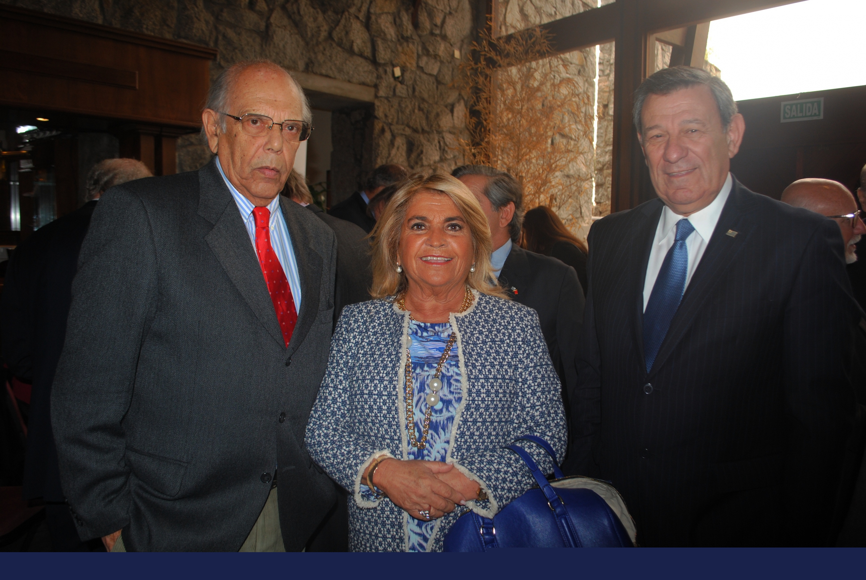 Jorge Batlle, Jacquelin Campomar, Rodolfo Nin Novoa.