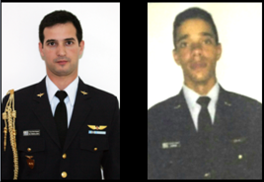 Cap. (Av) Fernando Martín De Rebolledo y el Alf. (Av) Gonzalo Correa. Fotos: FAU