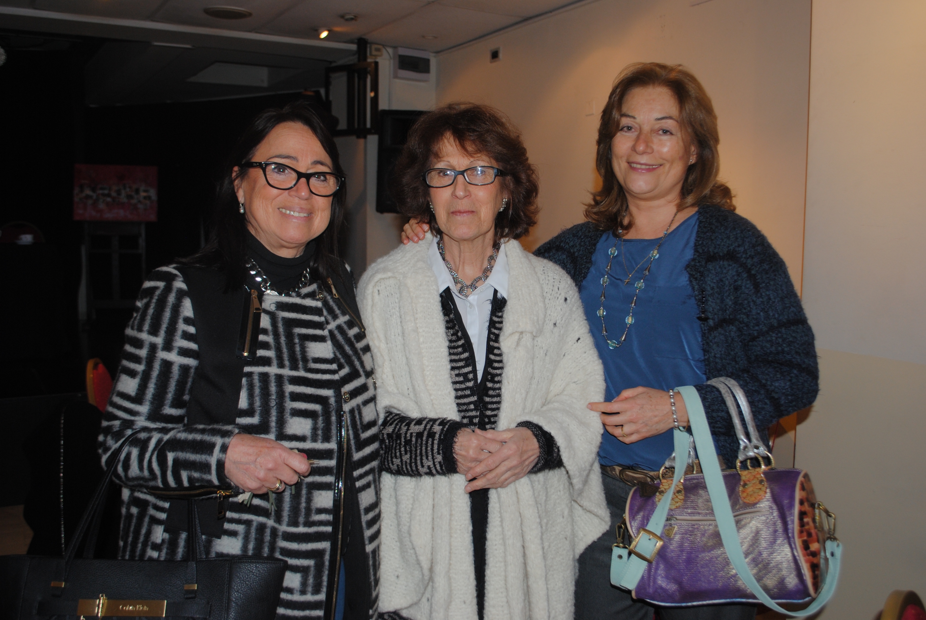 María del Rosario Rodríguez, Olga Pérez, Ivonne Demassi.