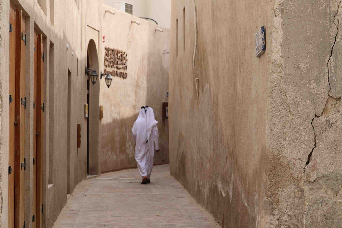 El barrio histórico Al Fahidi conserva las casas originarias de Dubái. Foto: DTCM