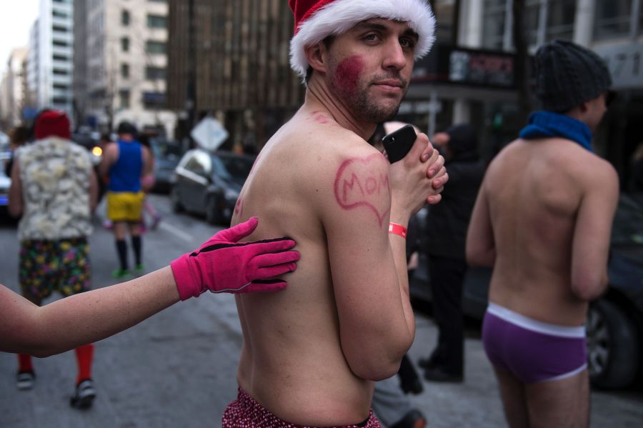 Carrera de San Valentín en Washington. Foto: AFP