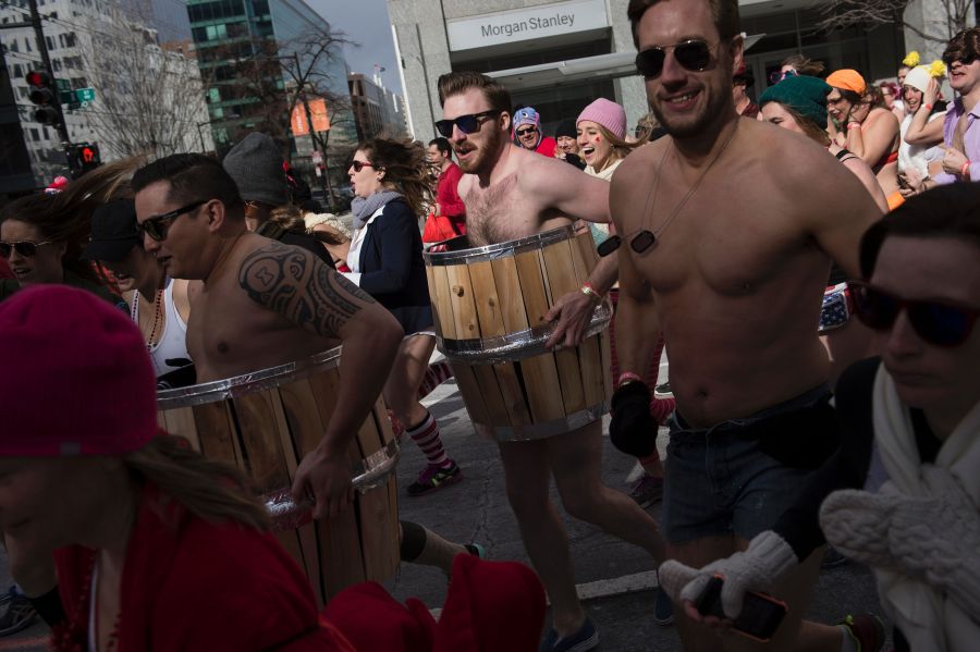 Carrera de San Valentín en Washington. Foto: AFP
