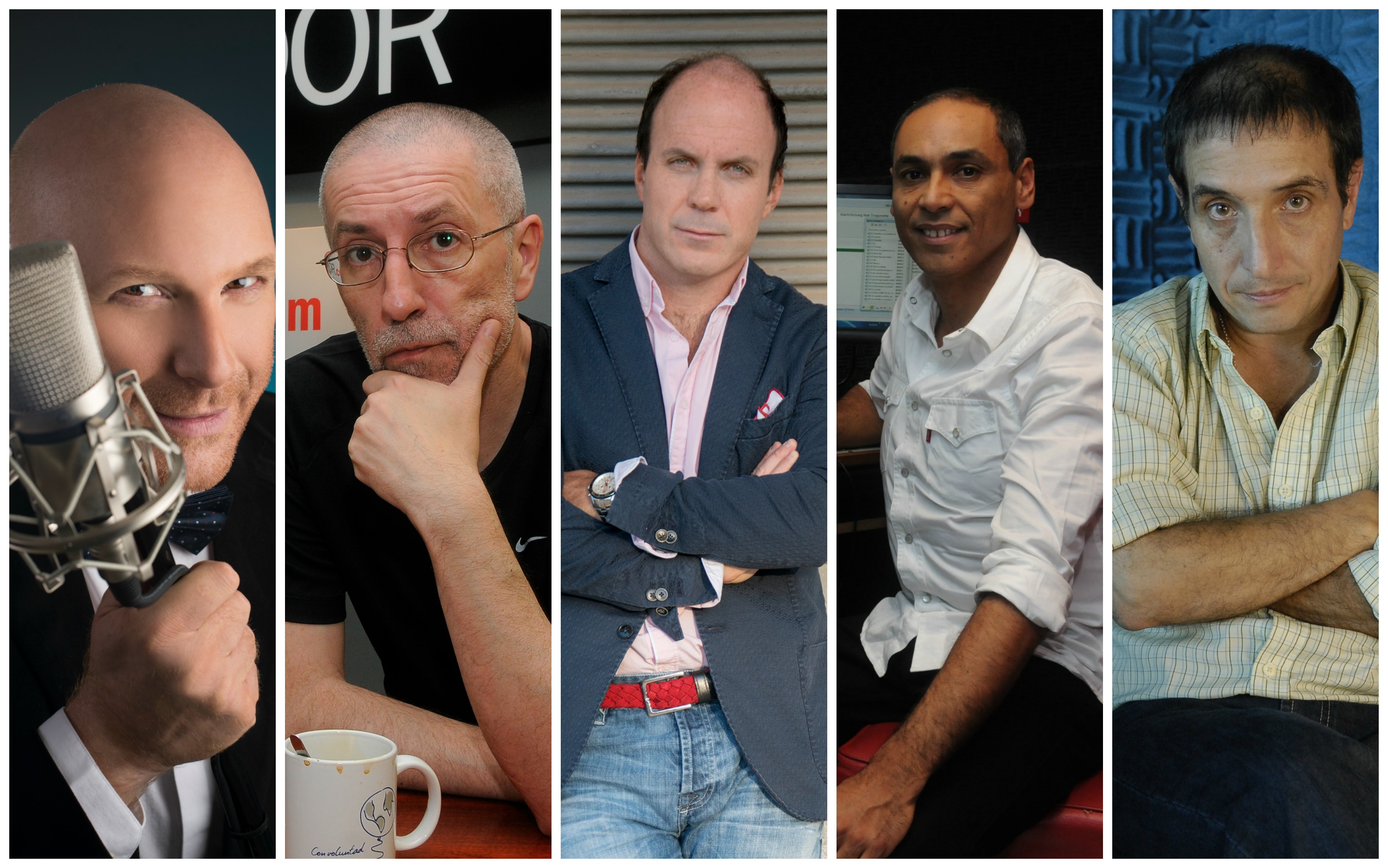 <b>Conducción.<br></b>Orlando Petinatti (Malos pensamientos), Daniel Figares (Rompekbzas), Ignacio Álvarez (Las cosas en su sitio), Ariel Pérez (Café Express), Gustavo Rey (Abrepalabra).