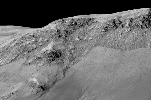 Hay evidencias de la presencia de agua salada en estado líquido en Marte. Foto: NASA.
